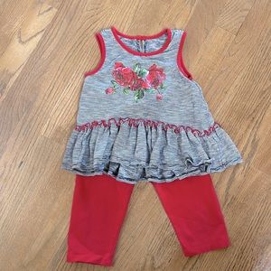 Pippa and Julie Girls Size 4 Matching Set